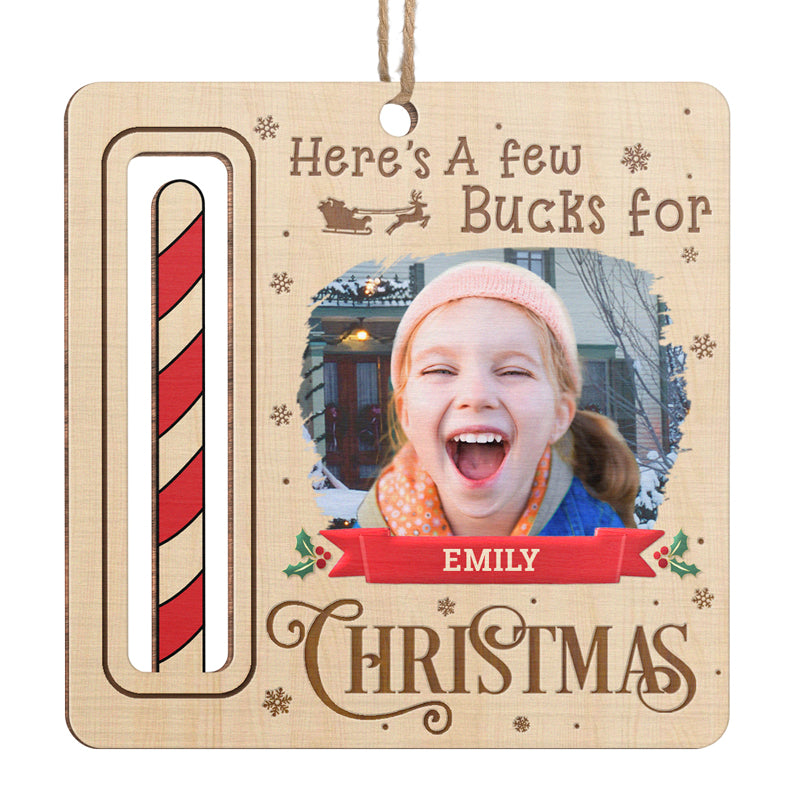 Photo personnalisée : obtenez vos billets de Noël ! Ornement familial personnalisé, porte-monnaie ! Bois de forme personnalisée ! Cadeau de Noël pour bébés, enfants et membres de la famille.