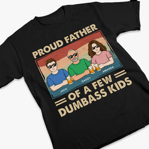 Fier père de plusieurs enfants - T-shirt, sweat à capuche et sweat-shirt unisexe personnalisé pour la famille - Cadeau pour papa