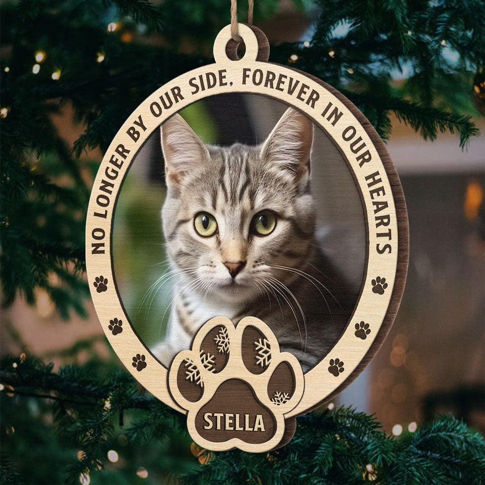 Custom Photo Until The Day We Meet Again On The Rainbow Bridge - Memorial Personalized Custom Ornament - Wood Custom Shaped - Christmas Gift, Sympathy Gift For Pet Owners, Pet Lovers