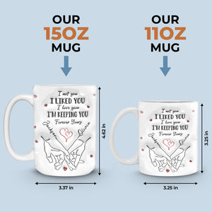 I Met You I Loved You - Couple Personalized Custom 3D Inflated Effect Printed Mug - Gift For Husband Wife, Anniversary