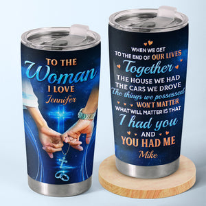 Allons jusqu'au bout de notre vie ensemble - Verre personnalisé pour couple - Cadeau pour mari et femme, anniversaire