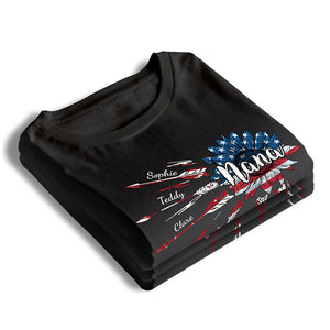 Let's Make It A 4th To Remember, Nana - Family Personalized Custom Unisex T-shirt, Hoodie, Sweatshirt - 4th Of July, Birthday Gift For Grandma