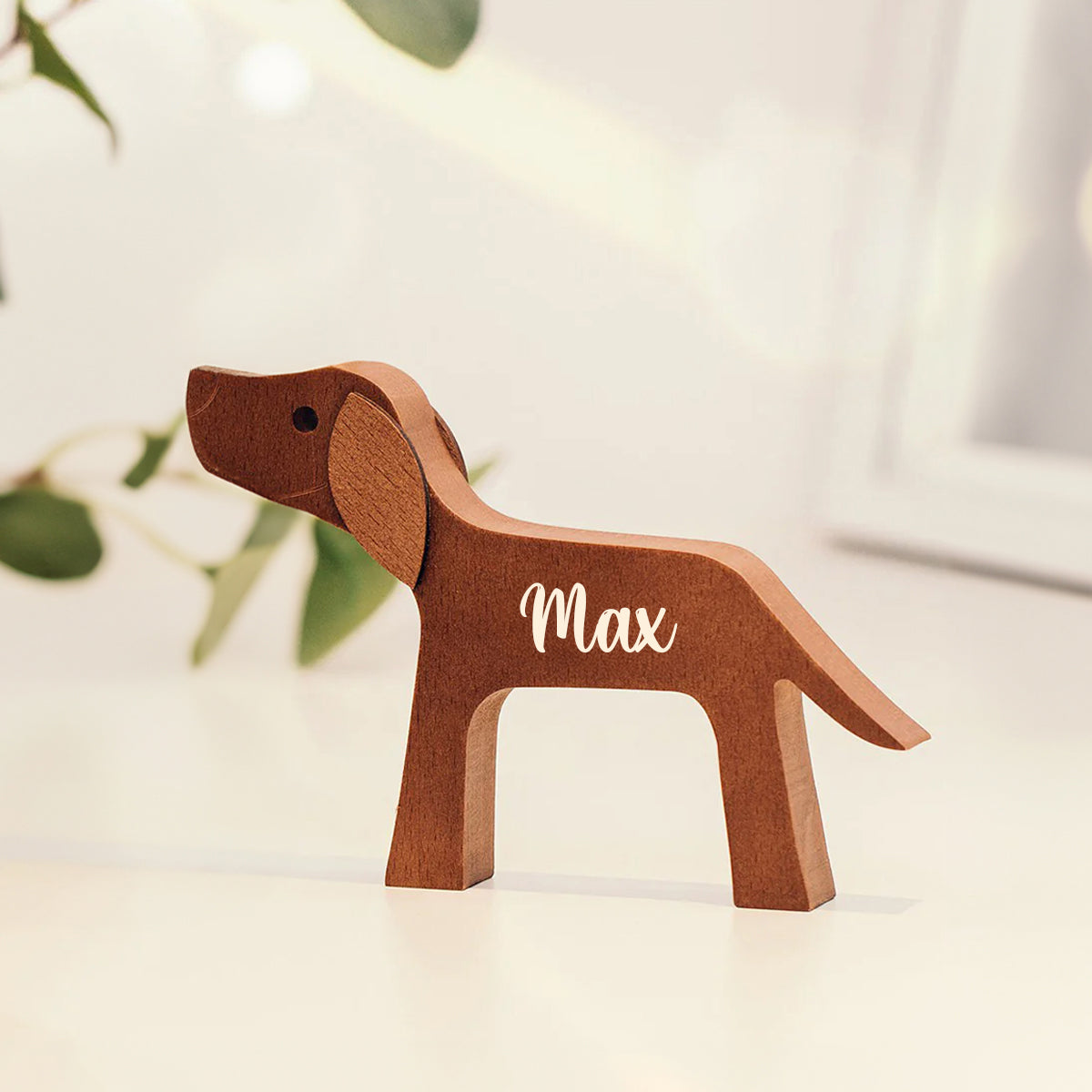 Sculptures en bois personnalisées pour animaux de compagnie - Les amis à fourrure forment la meilleure famille - Cadeau pour les amoureux des animaux - Ornements de table en sculpture sur bois, décoration en bois sculpté