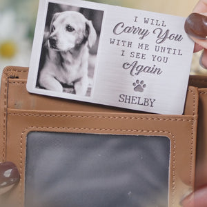 Custom Photo Your Life Was A Blessing, Your Memory A Treasure - Memorial Personalized Custom Aluminum Wallet Card - Sympathy Gift For Family Members