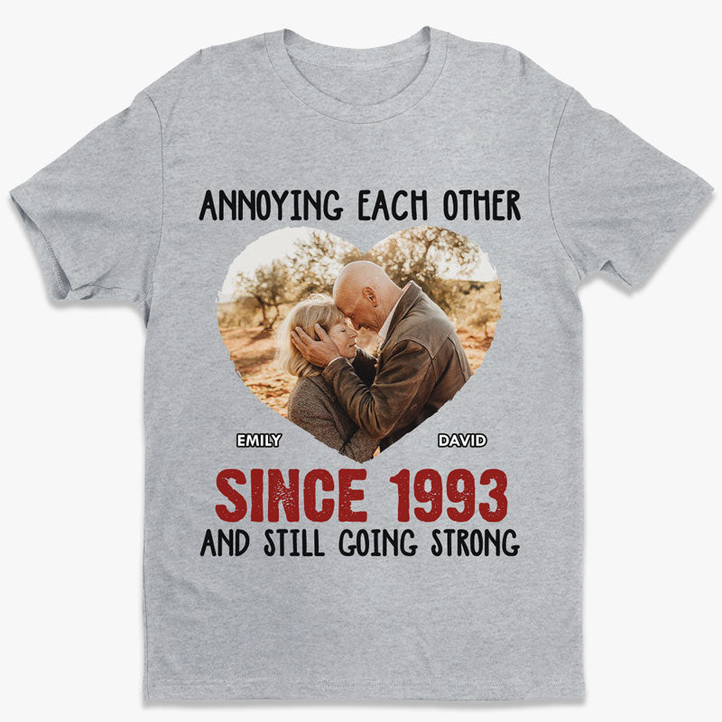 Photo personnalisée « Nous appartenons ensemble » - T-shirt unisexe personnalisé, sweat à capuche, sweat-shirt - Cadeau pour mari et femme, anniversaire