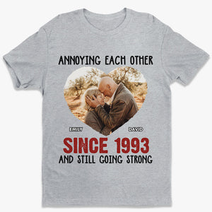 Photo personnalisée « Nous appartenons ensemble » - T-shirt unisexe personnalisé, sweat à capuche, sweat-shirt - Cadeau pour mari et femme, anniversaire