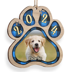 Animaux et pattes colorées - Télécharger une image - Décoration de Noël en bois personnalisée en forme de patte