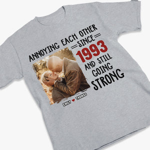 Photo personnalisée « Nous nous ennuyons toujours » - T-shirt, sweat à capuche et sweat-shirt unisexe personnalisé pour couple - Cadeau pour mari et femme, anniversaire