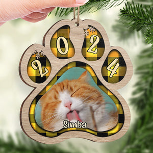 Animaux et pattes colorées - Télécharger une image - Décoration de Noël en bois personnalisée en forme de patte