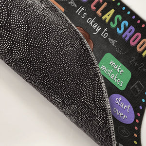 It's Okay To Be Yourself In This Classroom - Teacher Personalized Custom Decorative Mat - Gift For Teacher, Back To School