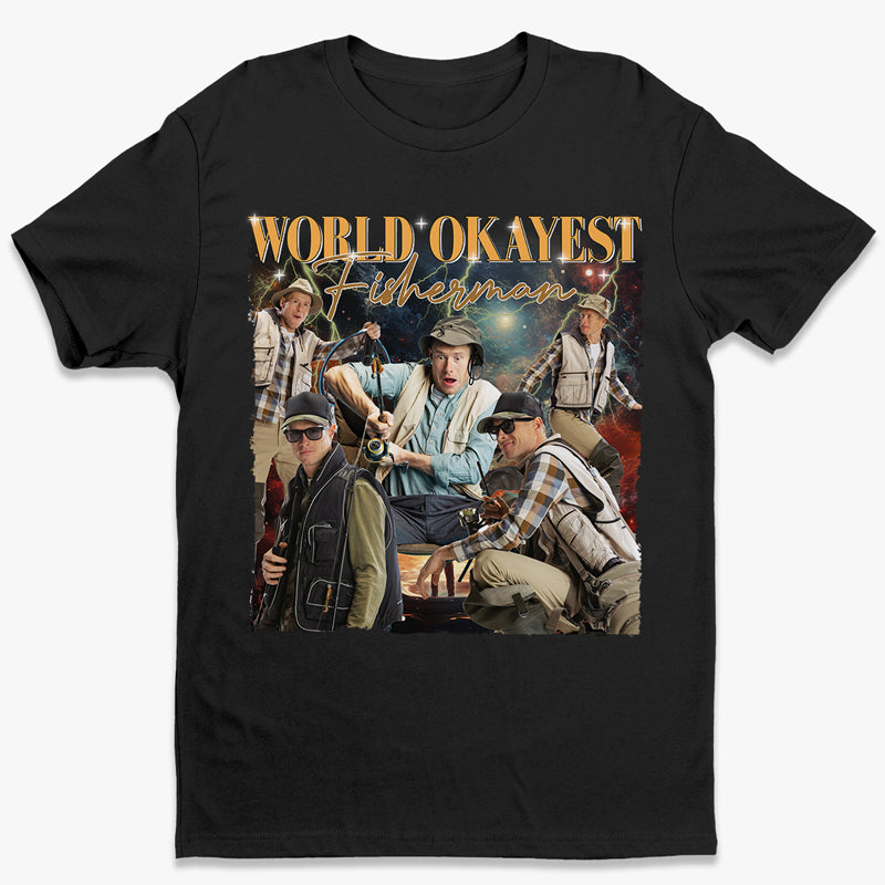 T-shirt, sweat à capuche et sweat-shirt unisexe personnalisé avec photo du pêcheur le plus correct du monde - Cadeau pour les amateurs de pêche
