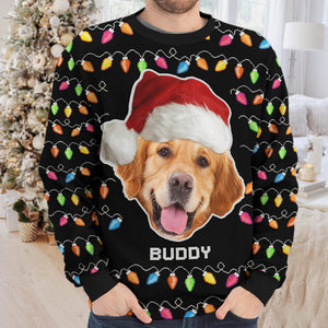 Sweat-shirt personnalisé avec photo « You're Pawsome » pour chien et chat, personnalisé et moche, pull unisexe en laine, cadeau de Noël pour les propriétaires d'animaux, les amoureux des animaux et les membres de la famille.