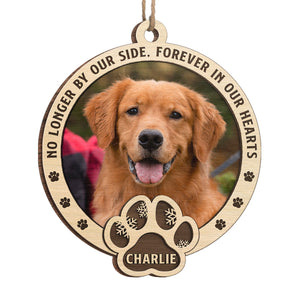 Custom Photo Until The Day We Meet Again On The Rainbow Bridge - Memorial Personalized Custom Ornament - Wood Custom Shaped - Christmas Gift, Sympathy Gift For Pet Owners, Pet Lovers