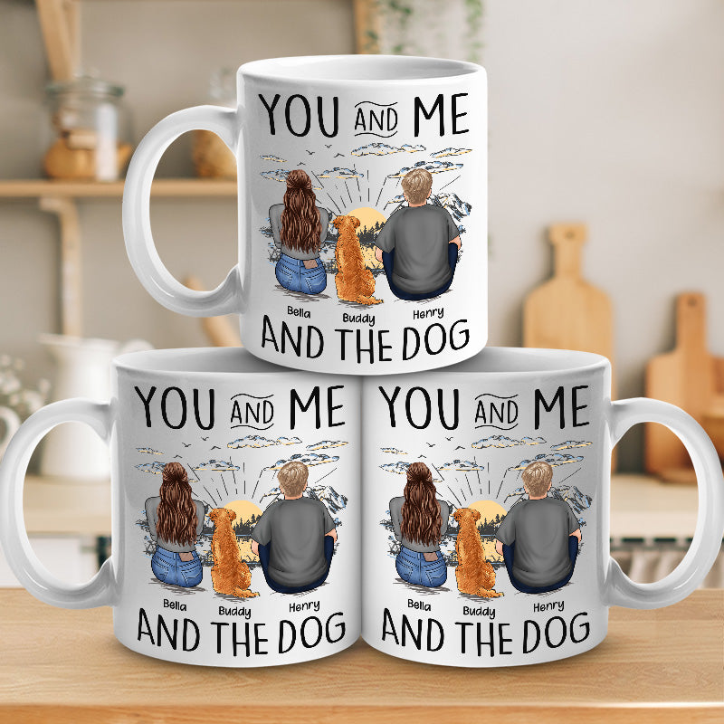Toi, moi et les chiens - Mug personnalisé pour chien - Cadeau pour les propriétaires et les amoureux des animaux