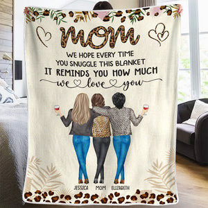 My Mother Is A Walking Miracle - Family Personalized Custom Blanket - Christmas Gift For Mom