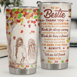 Merci pour les rires et pour tout le plaisir que nous avons partagé - Tumbler - À ma meilleure amie, cadeau pour meilleure amie, meilleure amie, sœur, cadeau d'anniversaire pour meilleure amie et amie