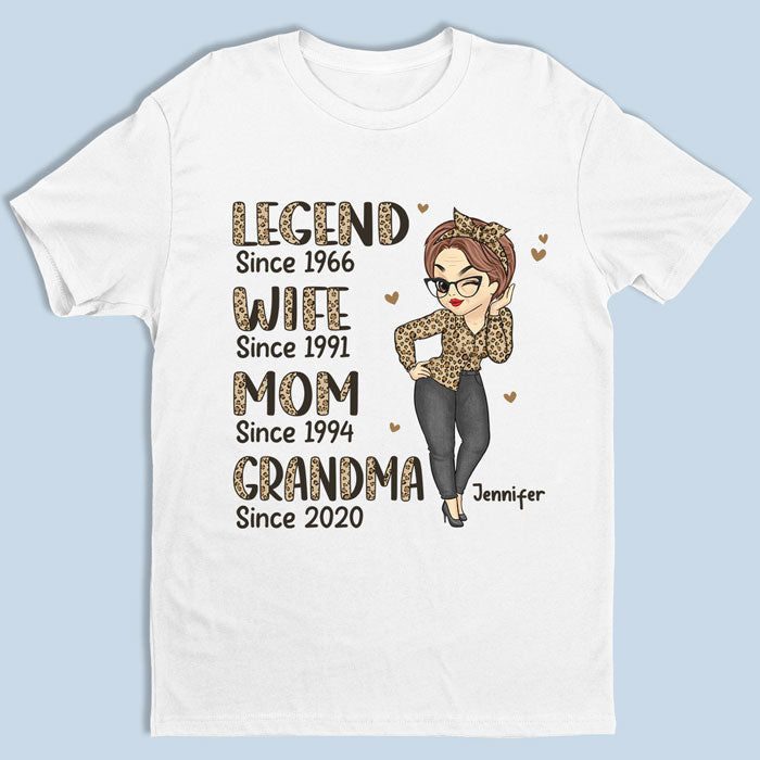 Meilleure grand-mère depuis toujours - T-shirt, sweat à capuche, sweat-shirt unisexe personnalisé pour la famille - Cadeau d'anniversaire pour maman et grand-mère