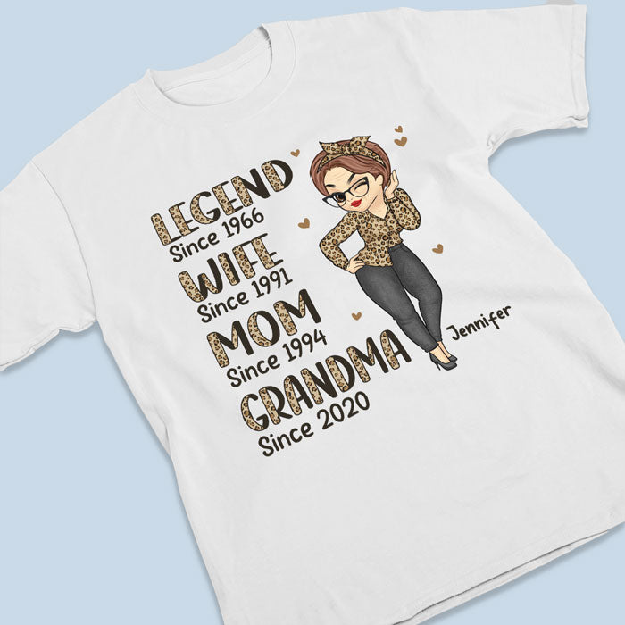 Meilleure grand-mère depuis toujours - T-shirt, sweat à capuche, sweat-shirt unisexe personnalisé pour la famille - Cadeau d'anniversaire pour maman et grand-mère