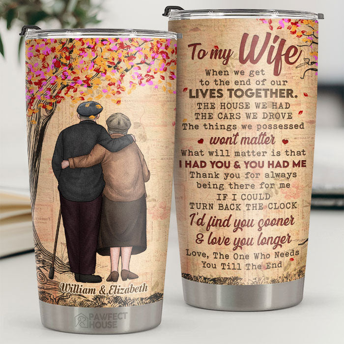 Merci d'être toujours là pour moi, ma femme - Gobelet personnalisé - À ma femme, cadeau pour femme, anniversaire, fiançailles, mariage, cadeau de mariage
