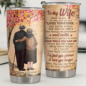 Merci d'être toujours là pour moi, ma femme - Gobelet personnalisé - À ma femme, cadeau pour femme, anniversaire, fiançailles, mariage, cadeau de mariage