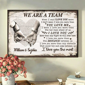 I Love You More Than Any Fight We Will Ever Have - Gift For Couples, Personalized Horizontal Poster.