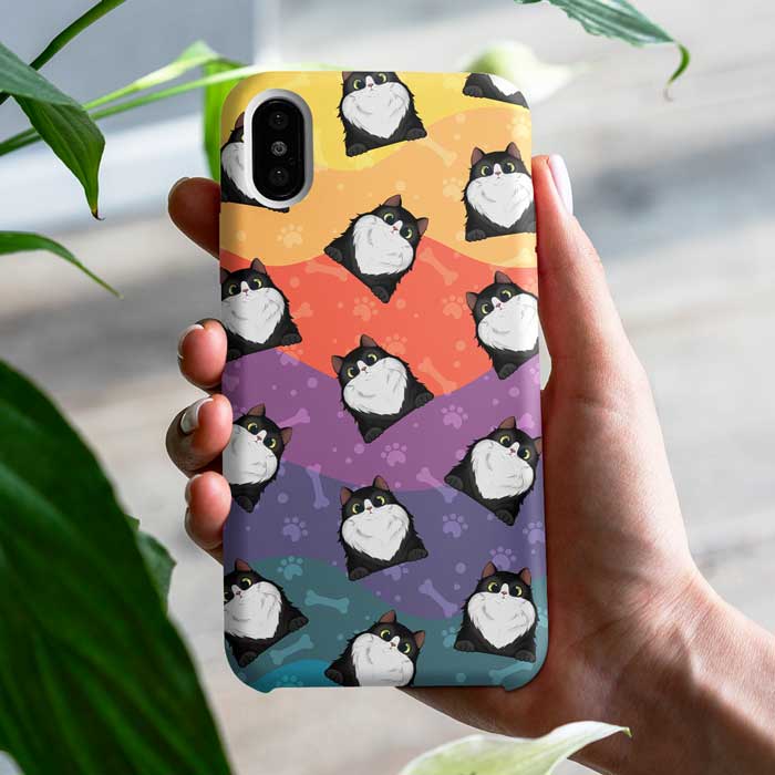 Wavy Vibrant Color - Gift For Pet Lovers - Personalized Phone Case.