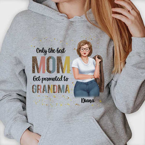 Seules les meilleures mamans sont promues grand-mères - Cadeau pour maman, grand-mère - T-shirt unisexe personnalisé, sweat à capuche