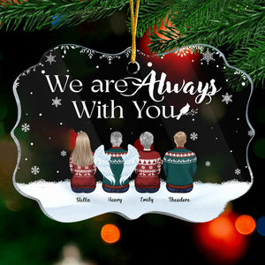 Although You Cannot See Me, I'm Always With You - Personalized Custom Benelux Shaped Acrylic Christmas Ornament - Memorial Gift, Sympathy Gift, Christmas Gift