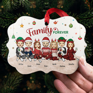 La famille est le plus beau cadeau – Décoration personnalisée pour la famille – Aluminium en forme de Benelux – Cadeau de Noël pour les membres de la famille