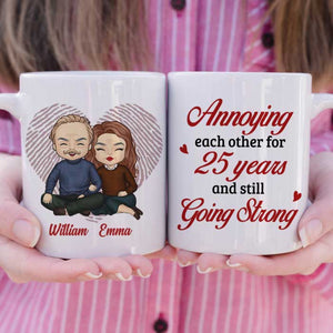 Annoying Each Other For So Many Years & Still Going Strong - Gift For Couples, Personalized Mug.