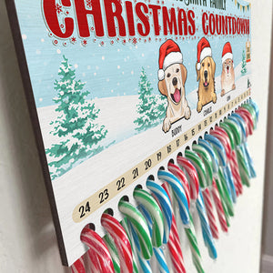 Noël est la période la plus merveilleuse de l'année - Panneau en bois personnalisé pour chien et chat, compte à rebours de Noël, calendrier de l'Avent - Cadeau de Noël pour propriétaires et amoureux des animaux