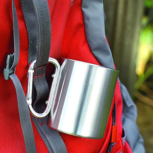 Happy Campers Be Wild & Free - Personalized Carabiner Camping Mug - Gift For Camping Lovers
