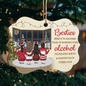 Sœurs de cœur - Décoration de Noël personnalisée en bois en forme de Benelux - Cadeau pour meilleure amie, meilleure amie, sœur, cadeau d'anniversaire pour meilleure amie et amie, cadeau de Noël