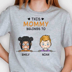 Cette maman appartient à - T-shirt unisexe personnalisé - Cadeau pour maman