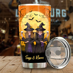 J'espère que nous serons amis jusqu'à notre mort - Gobelet personnalisé - Cadeau pour meilleure amie, meilleure amie, sœur, cadeau d'anniversaire pour meilleure amie et amie, cadeau d'Halloween