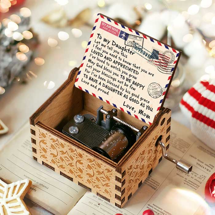 You're Loved & Appreciated - Music Box - Gift For Daughter