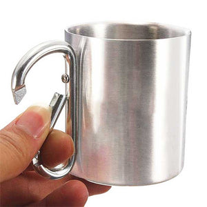 Happy Campers Be Wild & Free - Personalized Carabiner Camping Mug - Gift For Camping Lovers
