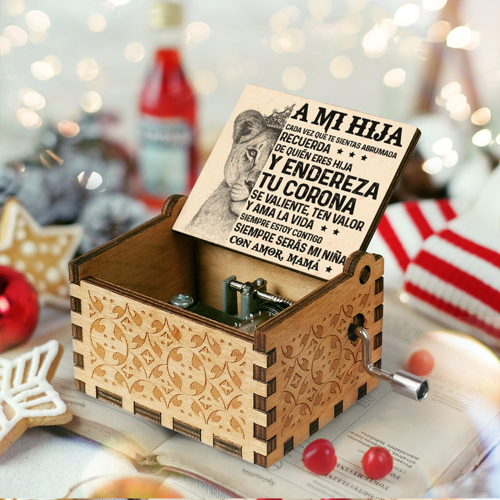 A Mi Hija Con Amor - Caja De Música - Regalo Para Hija Spanish