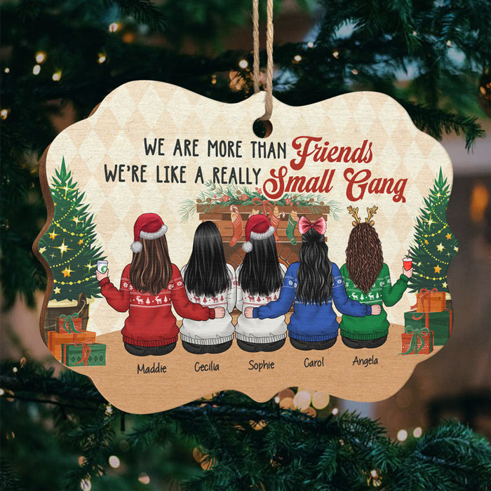 Une toute petite bande - Décoration de Noël en bois personnalisée en forme de Benelux - Cadeau pour meilleure amie, meilleure amie, sœur, cadeau d'anniversaire pour meilleure amie et amie, cadeau de Noël