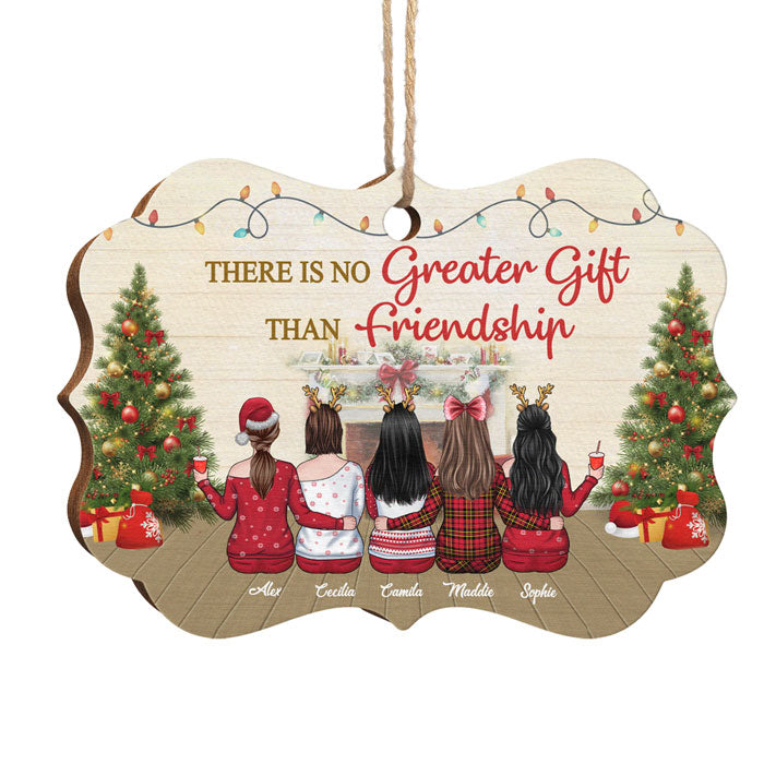 Pas sœurs de sang - Décoration de Noël personnalisée en bois/aluminium en forme de Benelux - Cadeau pour meilleure amie, meilleure amie, sœur, cadeau d'anniversaire pour meilleure amie et amie, cadeau de Noël