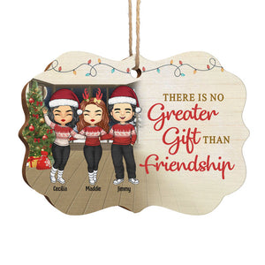 L'amitié est le plus beau des cadeaux - Décoration de Noël en bois personnalisée en forme de Benelux - Cadeau pour meilleure amie, meilleure amie, sœur, cadeau d'anniversaire pour meilleure amie et amie, cadeau de Noël