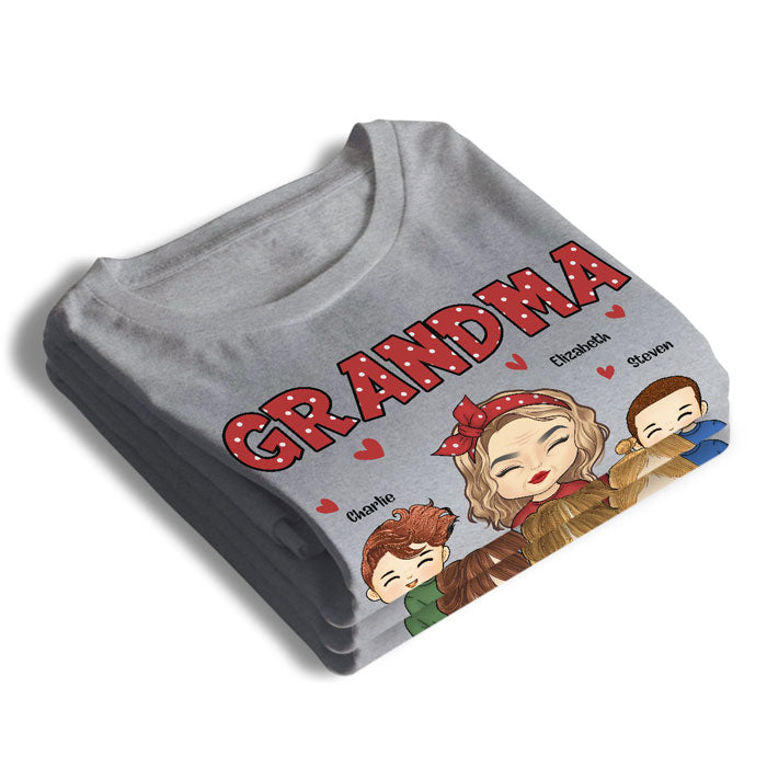 Meilleure grand-mère du monde - T-shirt unisexe personnalisé, sweat à capuche, cadeau pour grand-mère et grands-parents