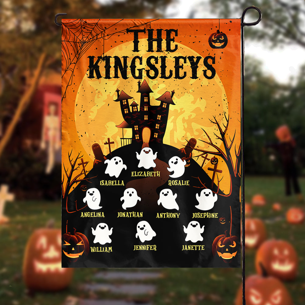 Some Little Ghosties On Halloween - Personalized Funny Flag.