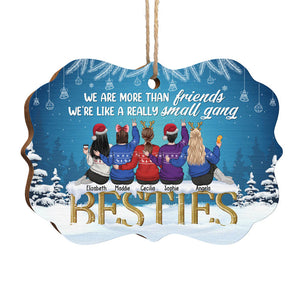 Nous sommes plus que des amis - Décoration de Noël en bois personnalisée en forme de Benelux - Cadeau pour meilleure amie, meilleure amie, sœur, cadeau d'anniversaire pour meilleure amie et amie, cadeau de Noël