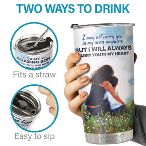 Life Isn't About Waiting For The Storm To Pass It's About Learning To Dance In The Rain - Tumbler - To My Son, Gift For Son, Son Gift From Mom, Birthday Gift For Son