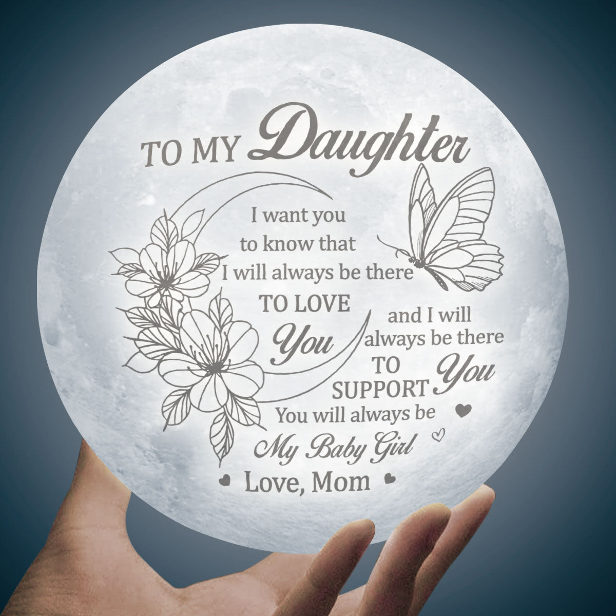Tu seras toujours ma petite fille - Lampe de lune - À ma fille, cadeau pour fille, cadeau de maman pour fille, cadeau d'anniversaire pour fille, cadeau de Noël