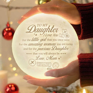 Je t'aime pour la petite fille que tu étais autrefois - Lampe Lune - À ma fille, Cadeau pour fille, Cadeau fille de maman, Cadeau d'anniversaire pour fille, Cadeau de Noël