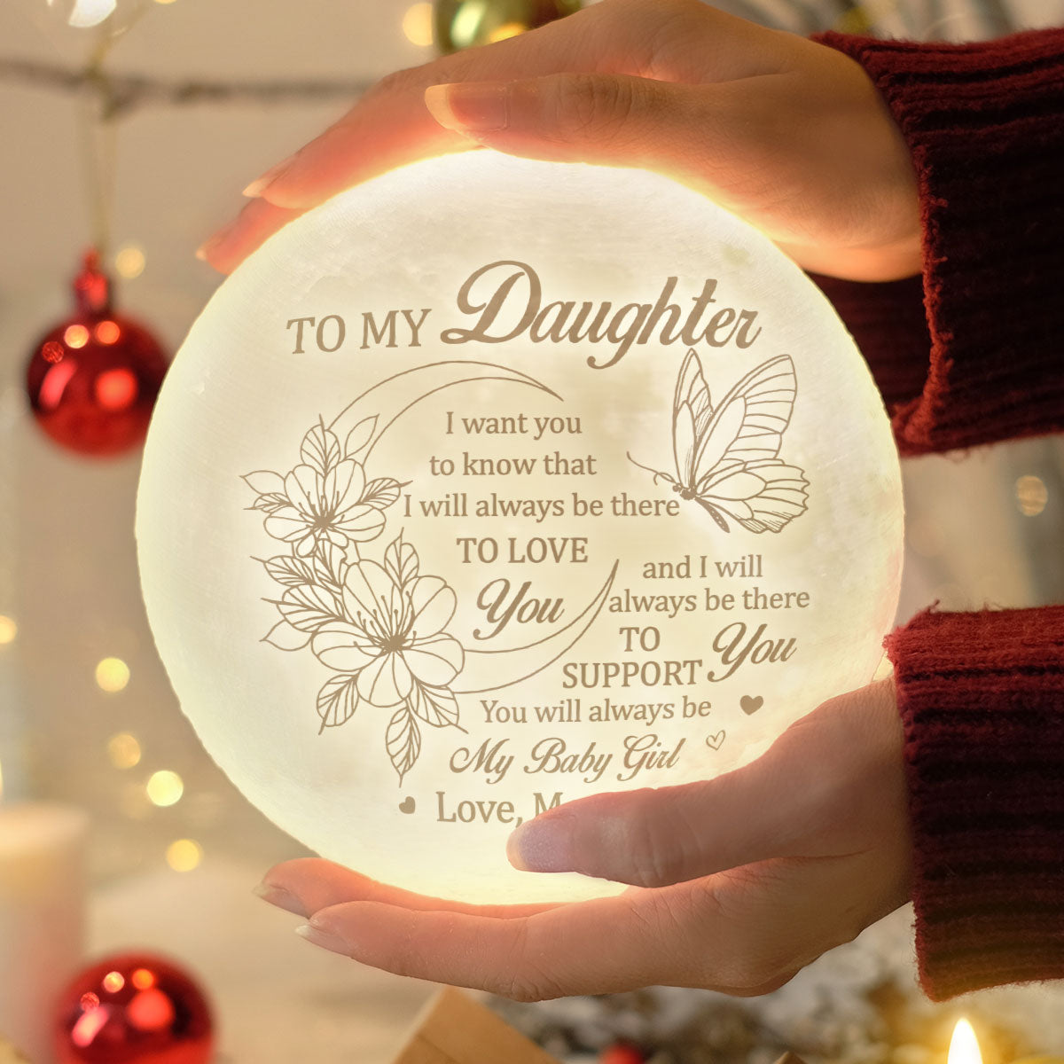 Tu seras toujours ma petite fille - Lampe de lune - À ma fille, cadeau pour fille, cadeau de maman pour fille, cadeau d'anniversaire pour fille, cadeau de Noël