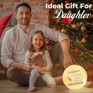 Où que votre voyage dans la vie puisse vous mener - Lampe de lune - À ma fille, cadeau pour fille, cadeau de papa pour fille, cadeau d'anniversaire pour fille, cadeau de Noël
