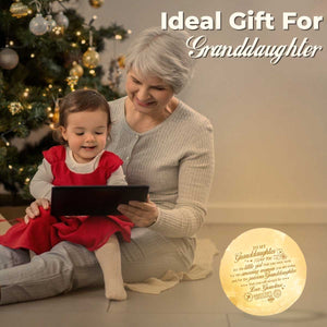 I Love You For The Amazing Woman You're Today - Moon Lamp - To My Granddaughter, Gift For Granddaughter, Granddaughter Gift From Grandma, Birthday Gift For Granddaughter, Christmas Gift